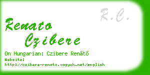 renato czibere business card